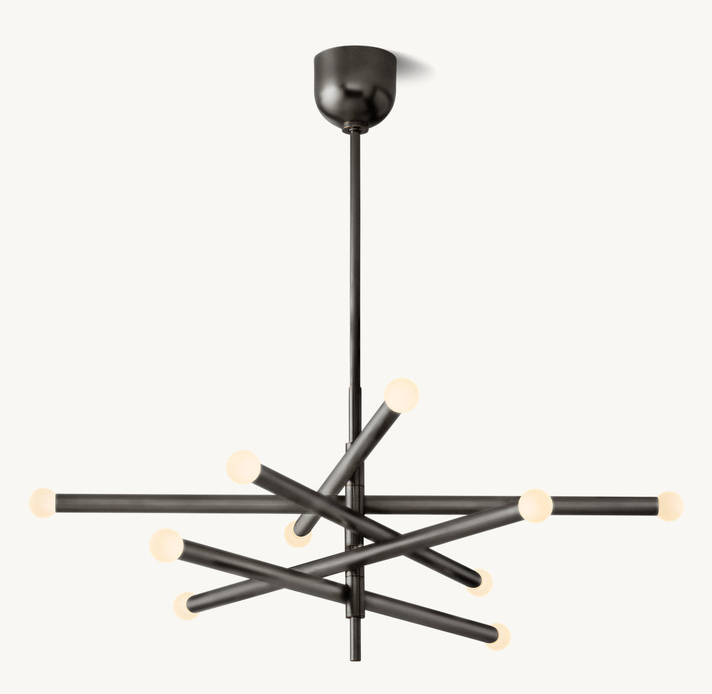 ROUSSEAU 10-LIGHT MOBILE ORB CHANDELIER