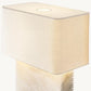 TALLADO ALABASTER WIDE RECTANGULAR TABLE LAMP