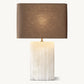 TALLADO ALABASTER CONVEX ACCENT TABLE LAMP