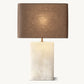 TALLADO ALABASTER RECTANGULAR TABLE LAMP