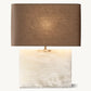 TALLADO ALABASTER WIDE RECTANGULAR TABLE LAMP