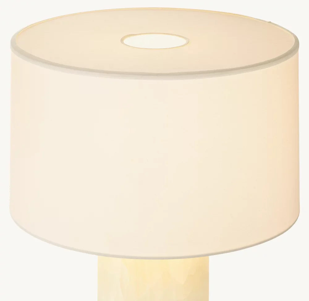 SAREZZO HEXAGONAL STONE TABLE LAMP