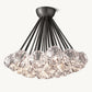 BOULE DE CRISTAL CLEAR GLASS FLUSHMOUNT 24"