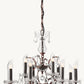 19TH C. ROCOCO IRON & CRYSTAL OUTDOOR CHANDELIER