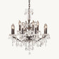 19TH C. ROCOCO IRON & CRYSTAL OUTDOOR CHANDELIER