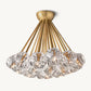 BOULE DE CRISTAL CLEAR GLASS FLUSHMOUNT 24"