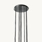 BOULE DE CRISTAL CLEAR GLASS ROUND CLUSTER CHANDELIER 14"