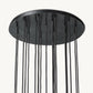 BOULE DE CRISTAL CLEAR GLASS ROUND CLUSTER CHANDELIER 24"