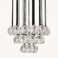 BOULE DE CRISTAL CLEAR GLASS ROUND CLUSTER CHANDELIER 24"
