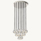 BOULE DE CRISTAL CLEAR GLASS ROUND CLUSTER CHANDELIER 24"