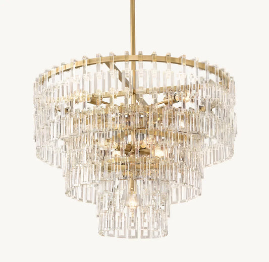 MARIGNAN TIERED ROUND CHANDELIER 36"