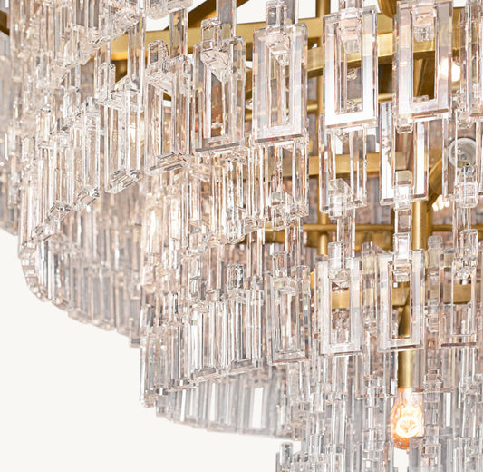 MARIGNAN TIERED ROUND CHANDELIER 36"
