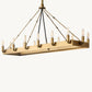 CAMINO VINTAGE FILAMENT RECTANGULAR CHANDELIER 41"