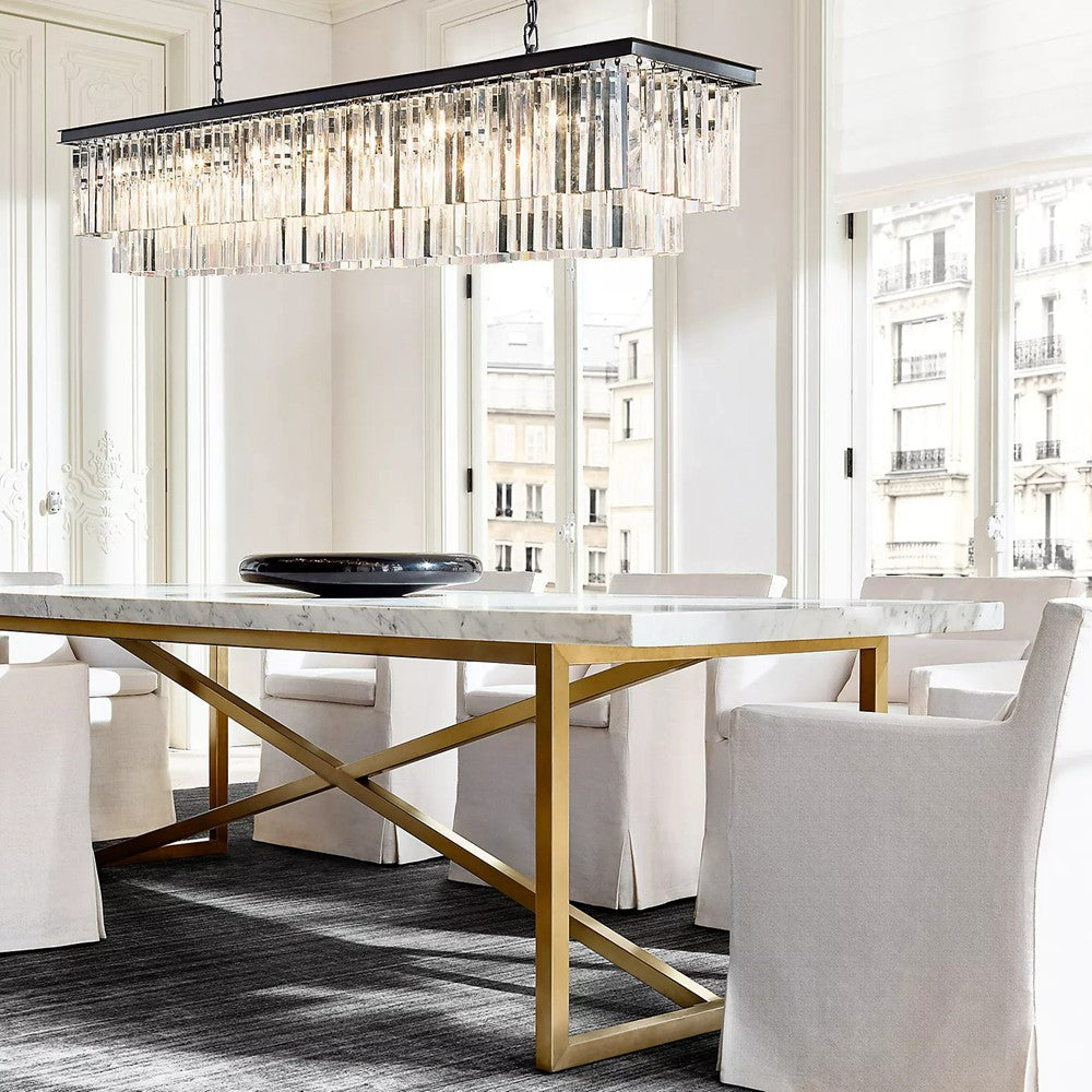 Odeon Rectangle Chandelier 40"
